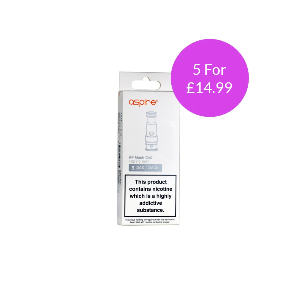 Buy ASPIRE AF MESH COIL 1 OHM - 5 For £14.99